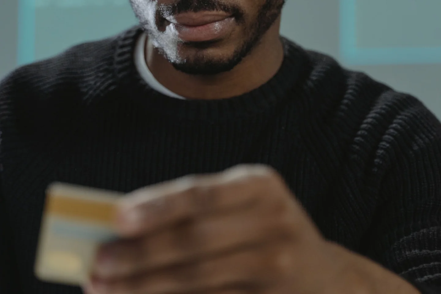 Student reviewing a credit agreement